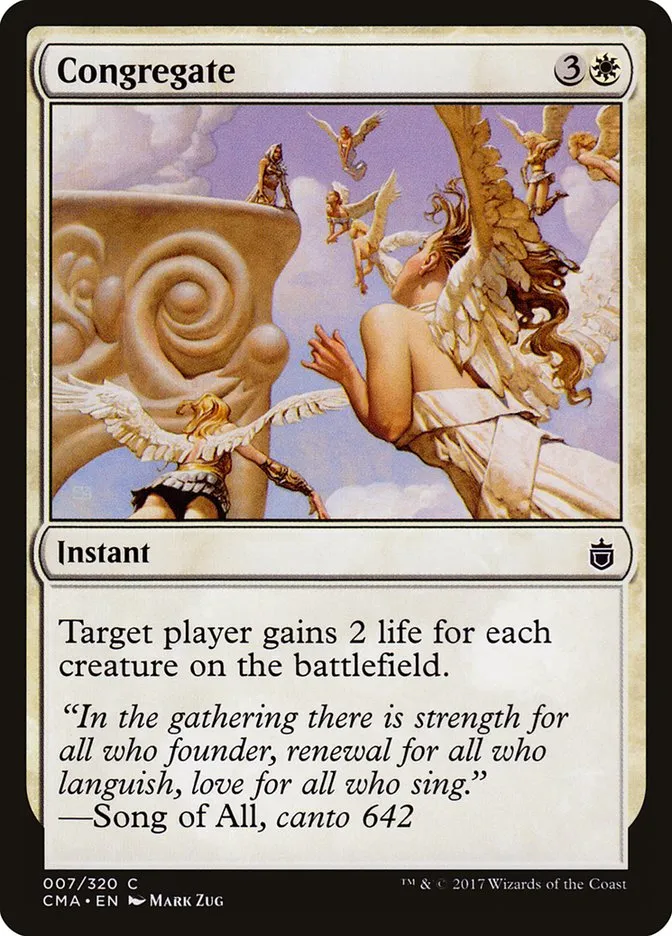 2017 Commander Anthology Congregate common #7 common card image