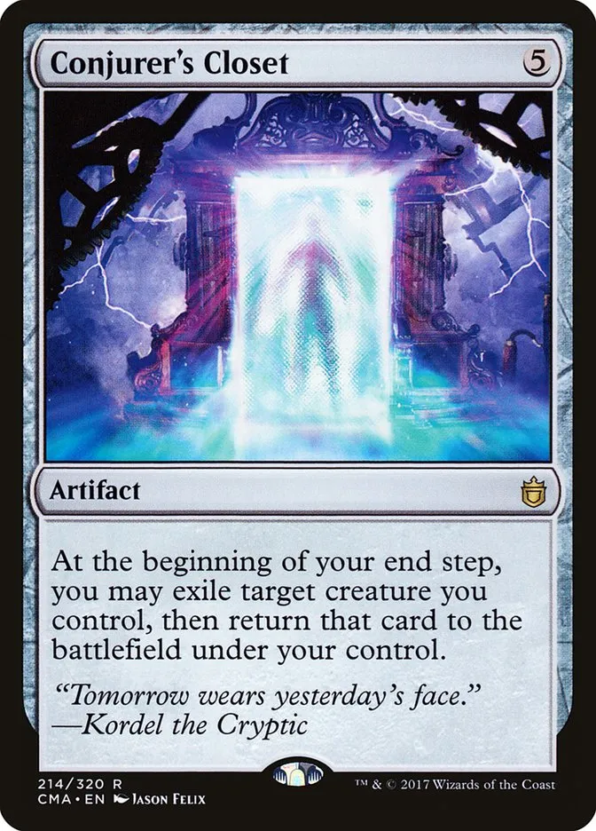 2017 Commander Anthology Conjurer's Closet #214 rare card image