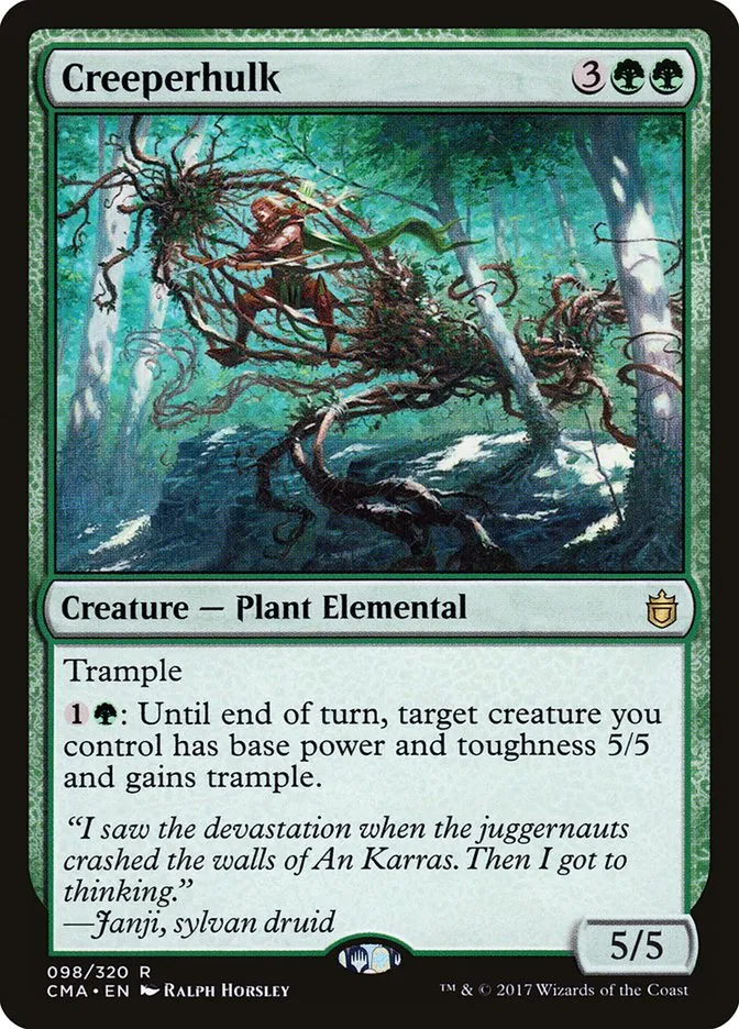 2017 Commander Anthology Creeperhulk rare #98 rare card image