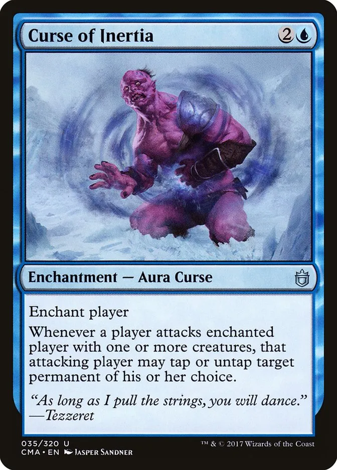2017 Commander Anthology Curse of Inertia #35 uncommon card image