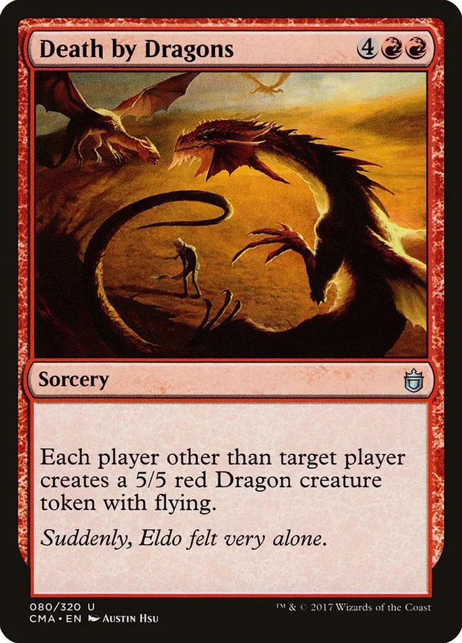 2017 Commander Anthology Death by Dragons uncommon #80 uncommon card image