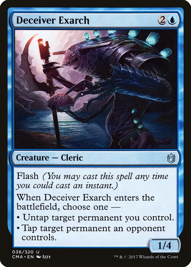 2017 Commander Anthology Deceiver Exarch uncommon #36 uncommon card image