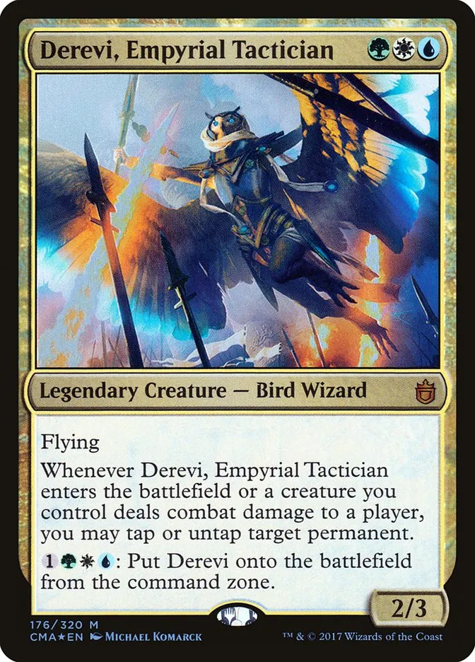 2017 Commander Anthology Derevi, Empyrial Tactician #176 mythic card image