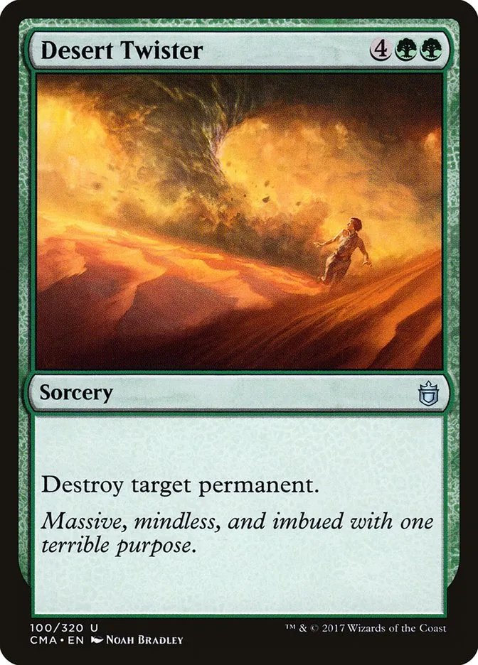 2017 Commander Anthology Desert Twister uncommon #100 uncommon card image