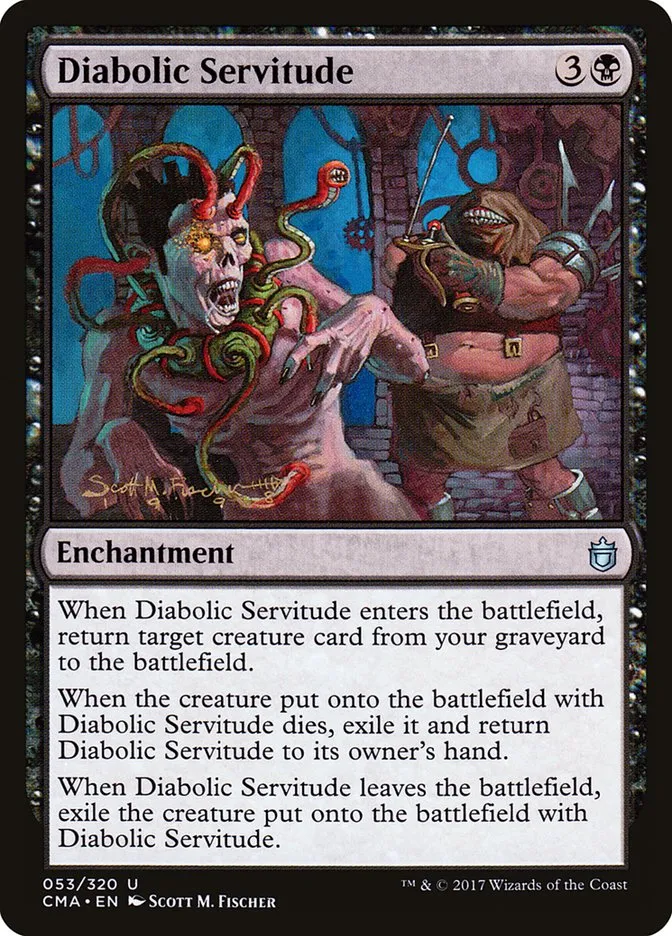 2017 Commander Anthology Diabolic Servitude uncommon #53 uncommon card image