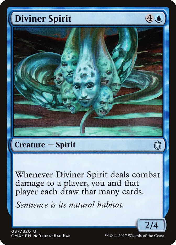 2017 Commander Anthology Diviner Spirit uncommon #37 uncommon card image