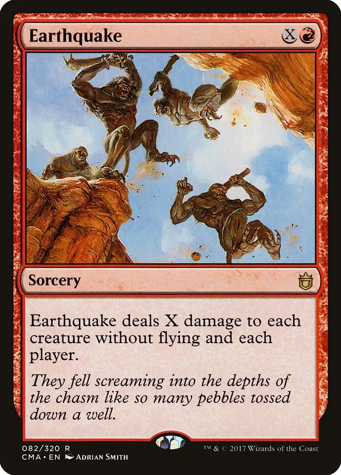 2017 Commander Anthology Earthquake #82 rare card image