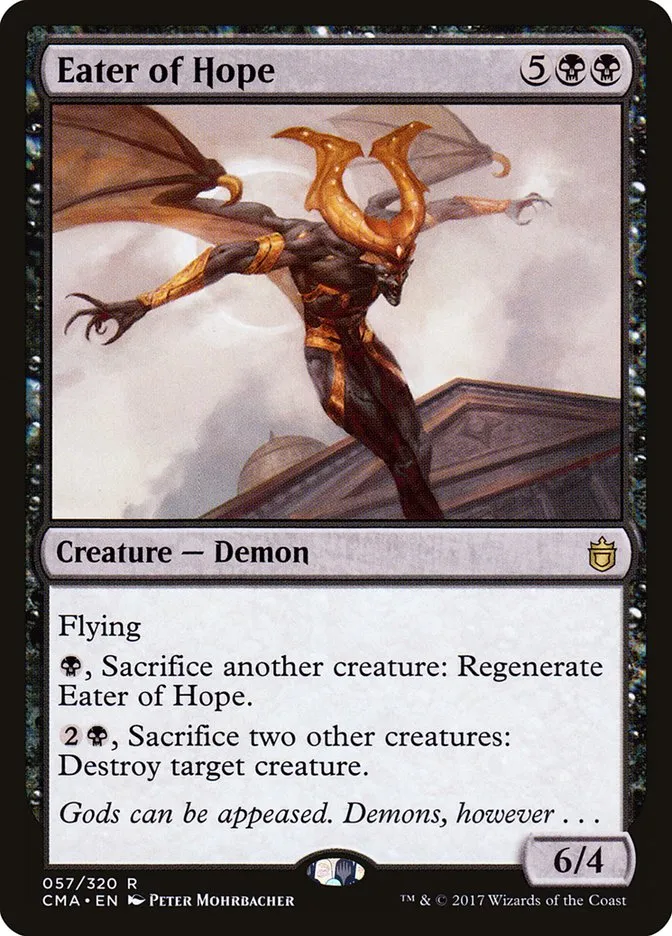 2017 Commander Anthology Eater of Hope #57 rare card image