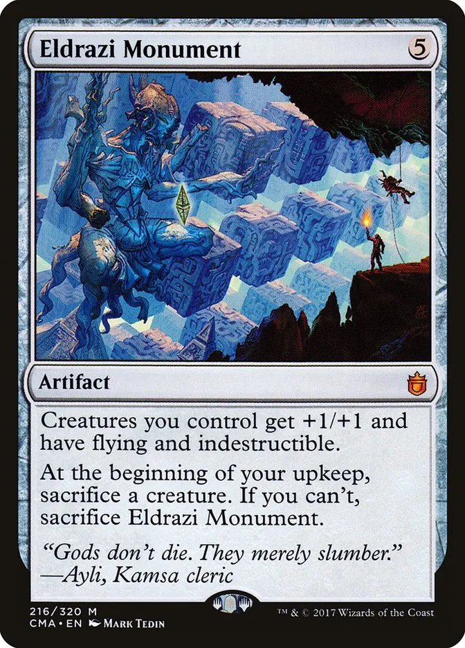 2017 Commander Anthology Eldrazi Monument mythic #216 mythic card image