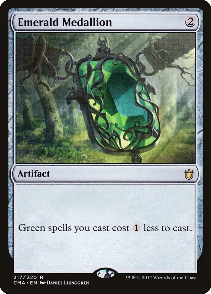 2017 Commander Anthology Emerald Medallion #217 rare card image