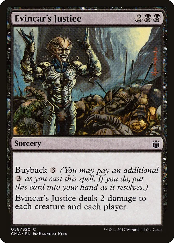 2017 Commander Anthology Evincar's Justice common #58 common card image