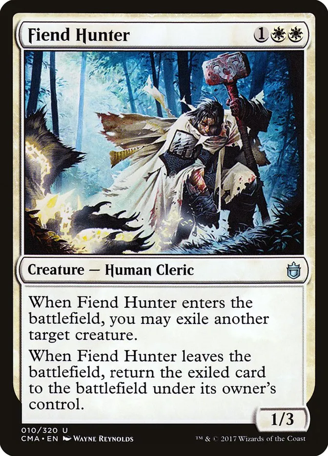 2017 Commander Anthology Fiend Hunter uncommon #10 uncommon card image
