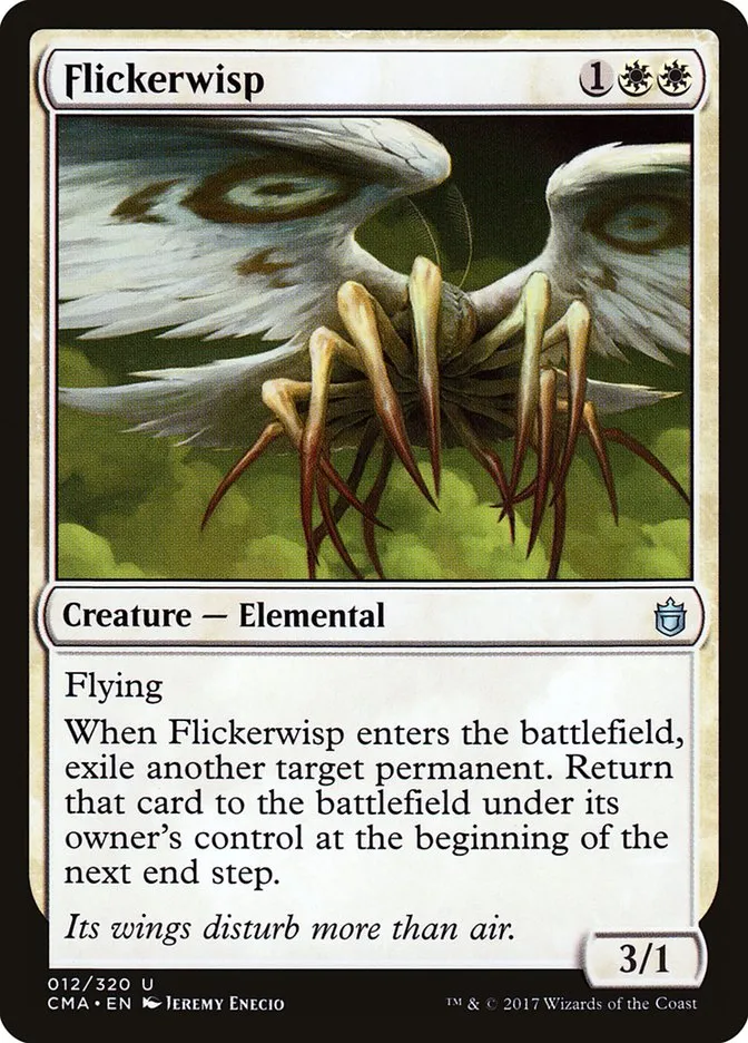 2017 Commander Anthology Flickerwisp uncommon #12 uncommon card image