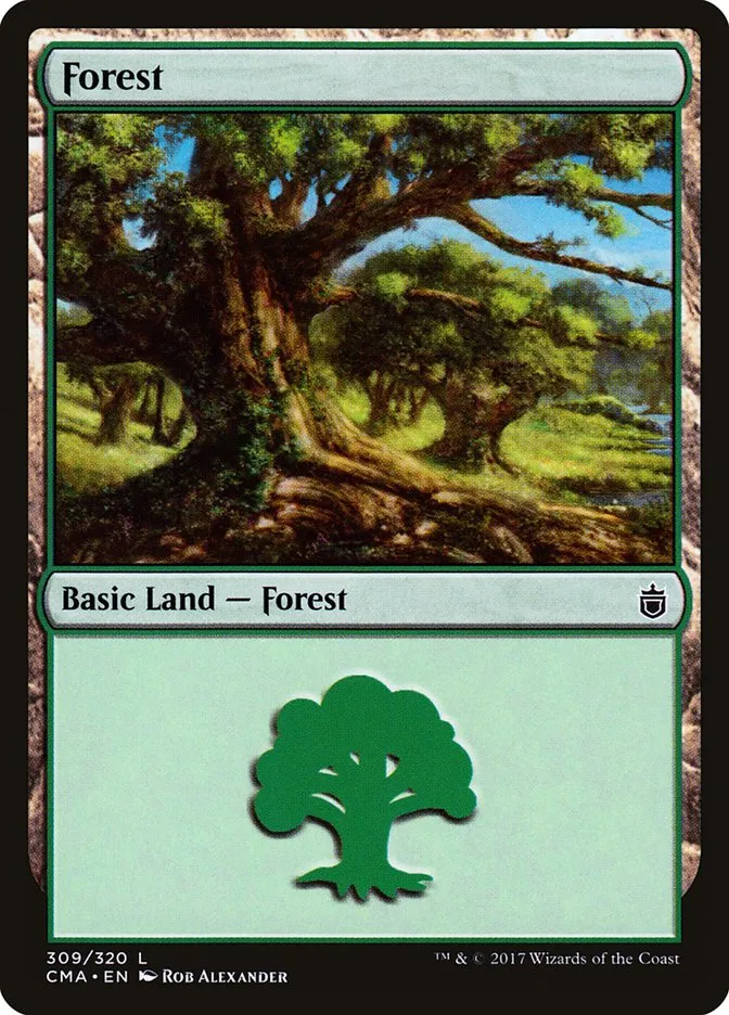 2017 Commander Anthology Forest common #309 common card image