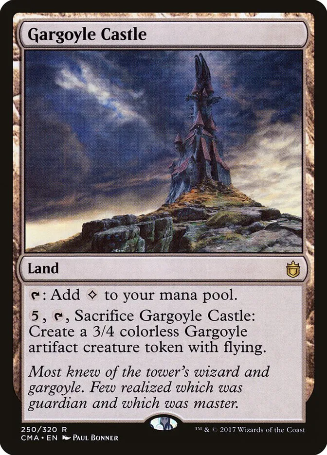 2017 Commander Anthology Gargoyle Castle rare #250 rare card image