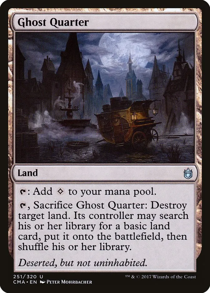 2017 Commander Anthology Ghost Quarter uncommon #251 uncommon card image