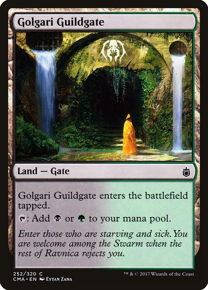 2017 Commander Anthology Golgari Guildgate common #252 common card image