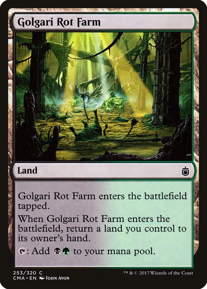 2017 Commander Anthology Golgari Rot Farm #253 common card image