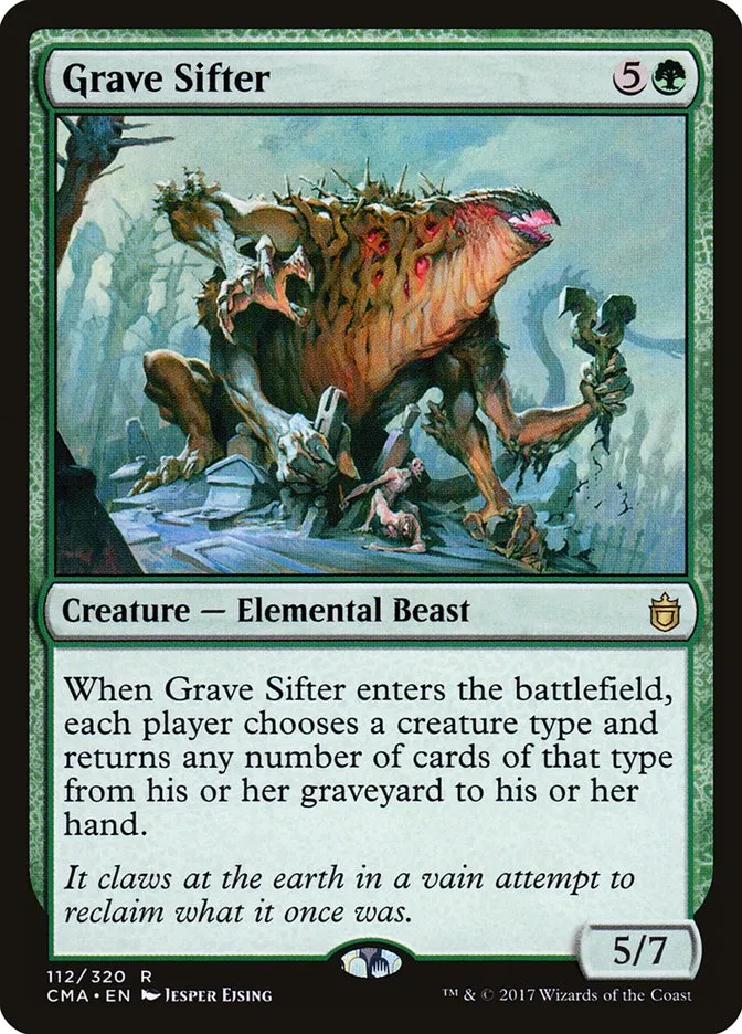 2017 Commander Anthology Grave Sifter rare #112 rare card image