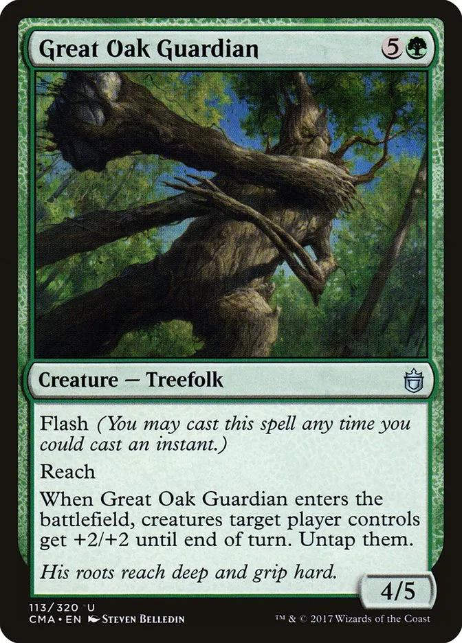 2017 Commander Anthology Great Oak Guardian uncommon #113 uncommon card image