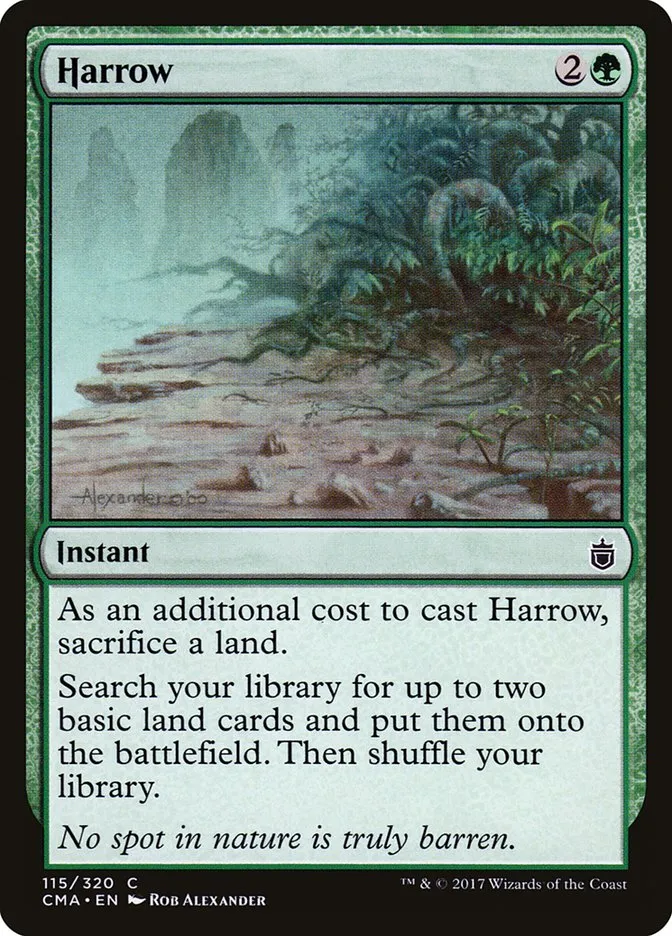 2017 Commander Anthology Harrow common #115 common card image