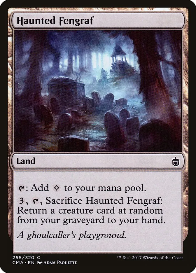 2017 Commander Anthology Haunted Fengraf common #255 common card image