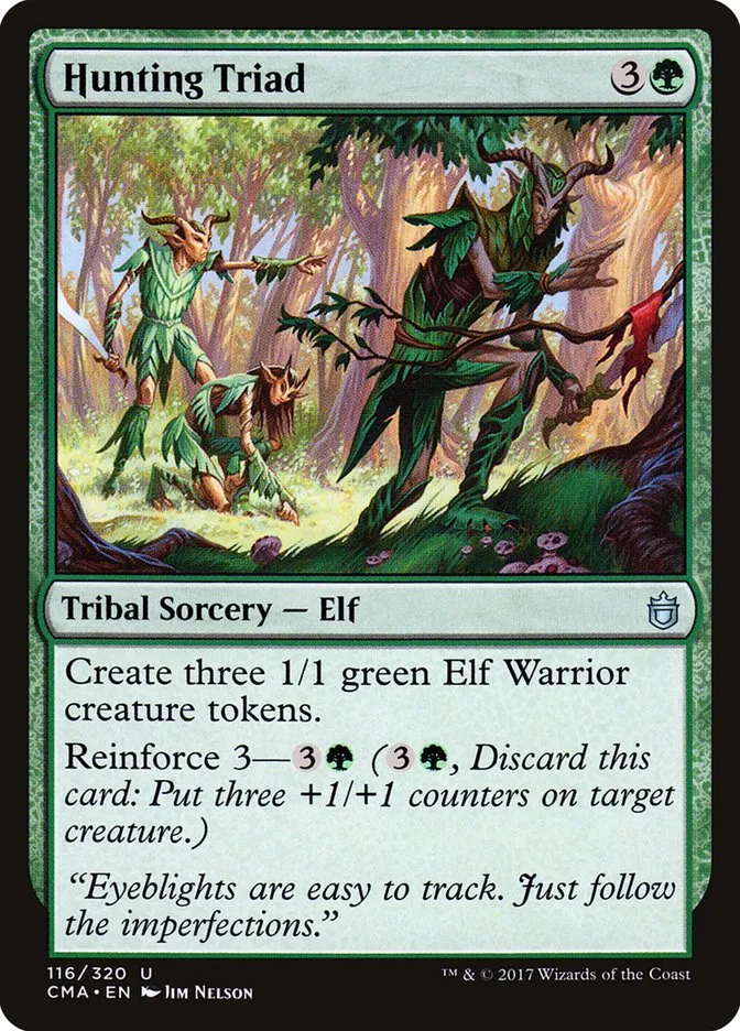 2017 Commander Anthology Hunting Triad uncommon #116 uncommon card image