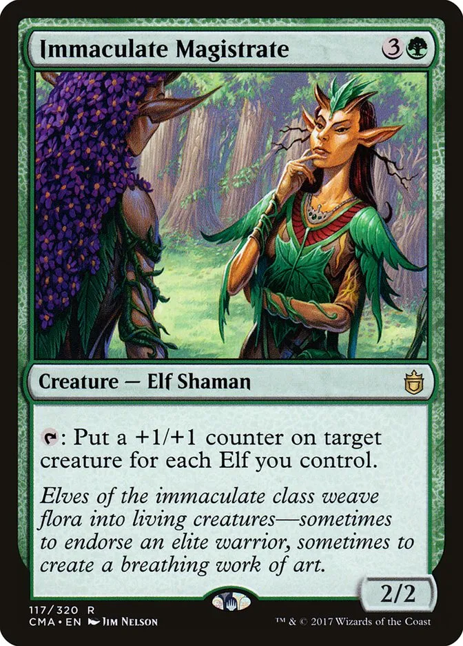 2017 Commander Anthology Immaculate Magistrate rare #117 rare card image