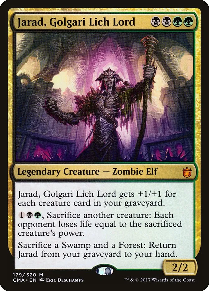2017 Commander Anthology Jarad, Golgari Lich Lord #179 mythic card image