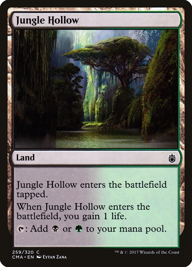 2017 Commander Anthology Jungle Hollow common #259 common card image
