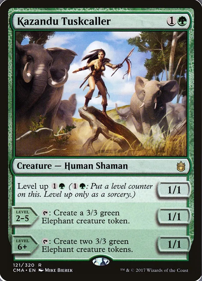 2017 Commander Anthology Kazandu Tuskcaller #121 rare card image