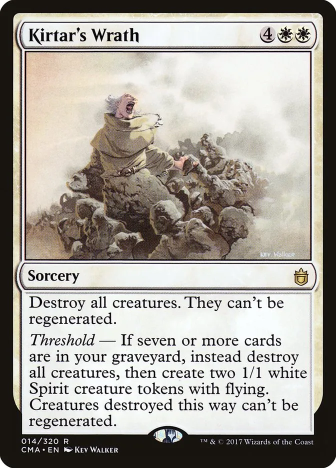2017 Commander Anthology Kirtar's Wrath rare #14 rare card image