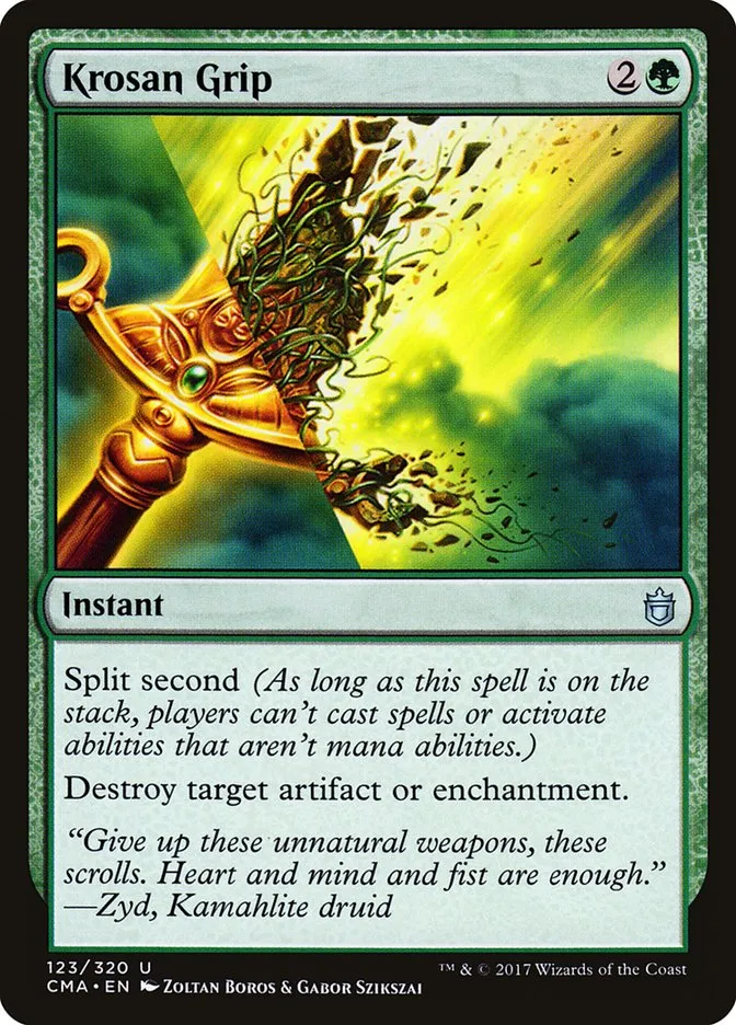 2017 Commander Anthology Krosan Grip uncommon #123 uncommon card image