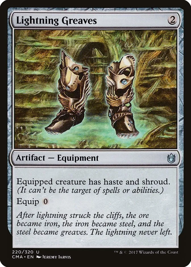 2017 Commander Anthology Lightning Greaves uncommon #220 uncommon card image