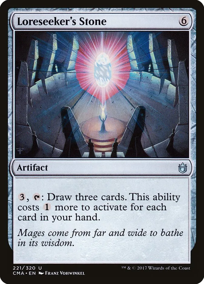 2017 Commander Anthology Loreseeker's Stone uncommon #221 uncommon card image