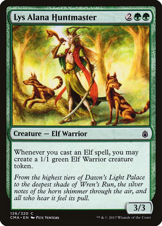 2017 Commander Anthology Lys Alana Huntmaster #126 common card image
