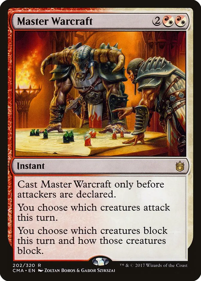 2017 Commander Anthology Master Warcraft rare #202 rare card image