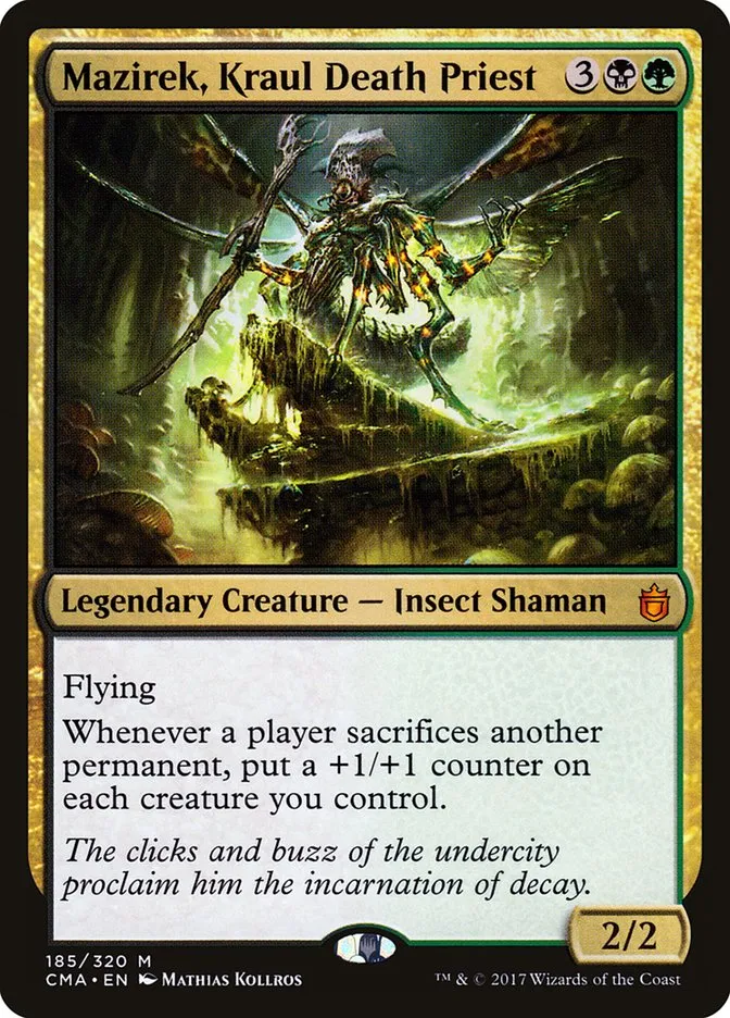2017 Commander Anthology Mazirek, Kraul Death Priest #185 mythic card image