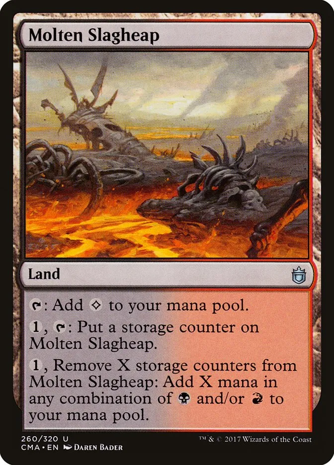 2017 Commander Anthology Molten Slagheap uncommon #260 uncommon card image