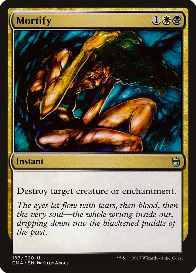 2017 Commander Anthology Mortify uncommon #187 uncommon card image