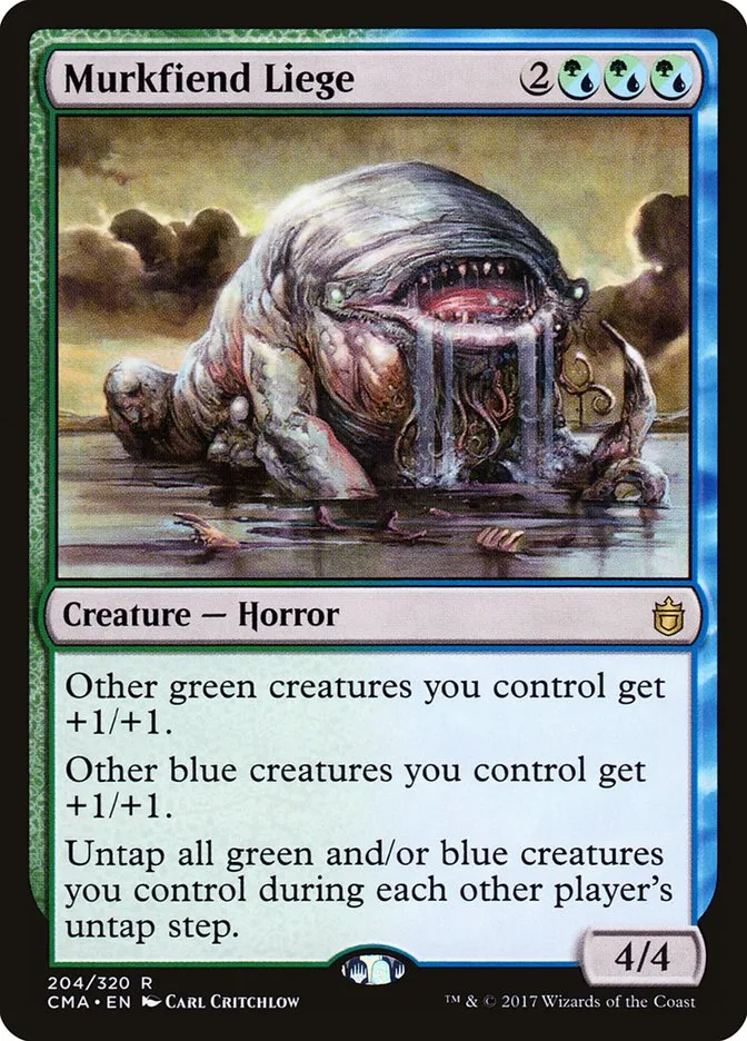 2017 Commander Anthology Murkfiend Liege #204 rare card image