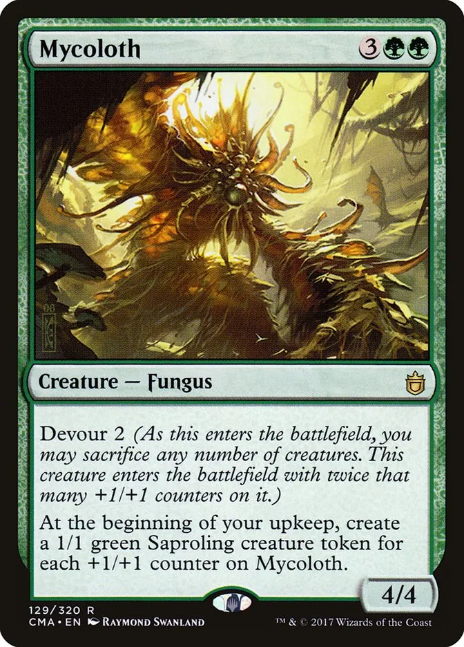 2017 Commander Anthology Mycoloth rare #129 rare card image