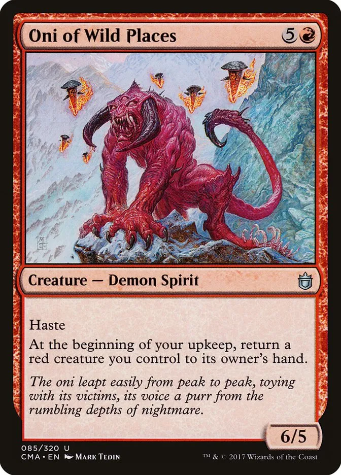 2017 Commander Anthology Oni of Wild Places #85 uncommon card image