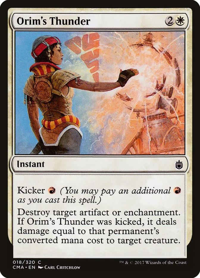 2017 Commander Anthology Orim's Thunder common #18 common card image