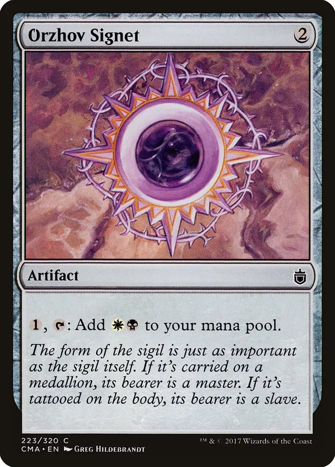 2017 Commander Anthology Orzhov Signet #223 common card image