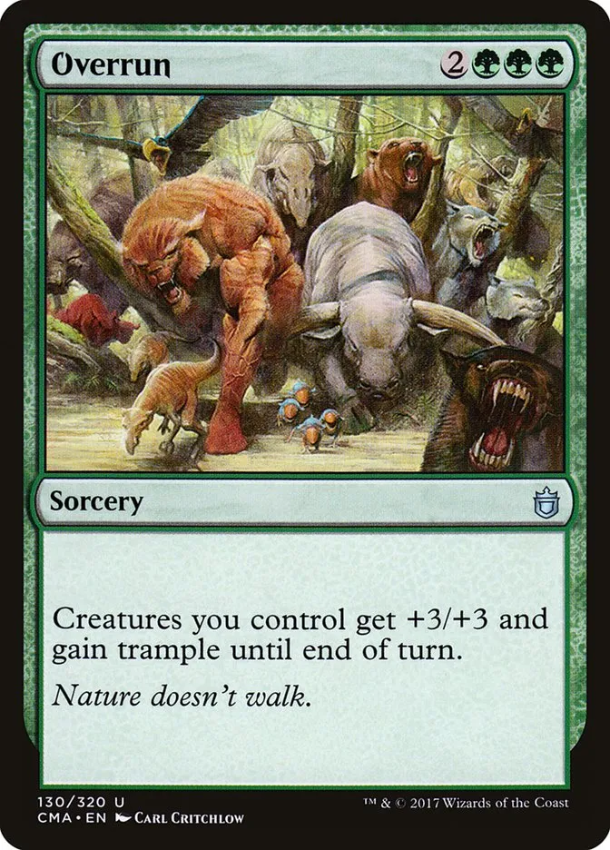 2017 Commander Anthology Overrun uncommon #130 uncommon card image