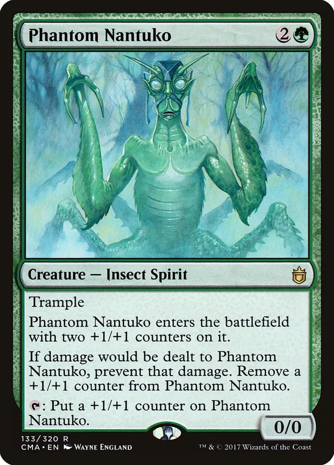 2017 Commander Anthology Phantom Nantuko rare #133 rare card image