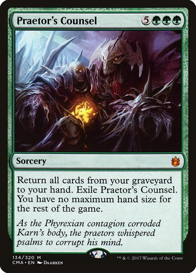 2017 Commander Anthology Praetor's Counsel #134 mythic card image