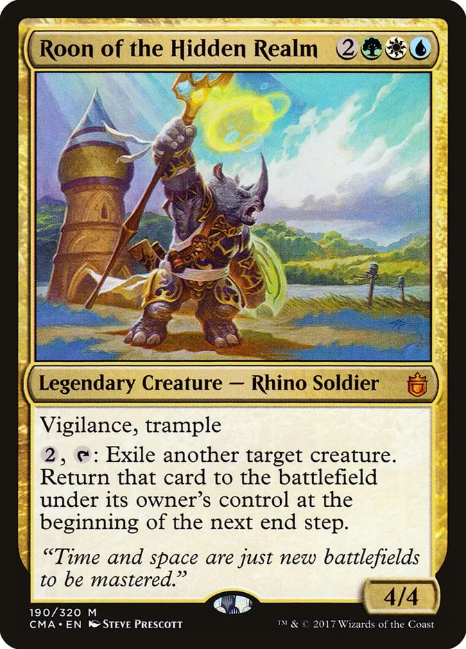 2017 Commander Anthology Roon of the Hidden Realm #190 mythic card image