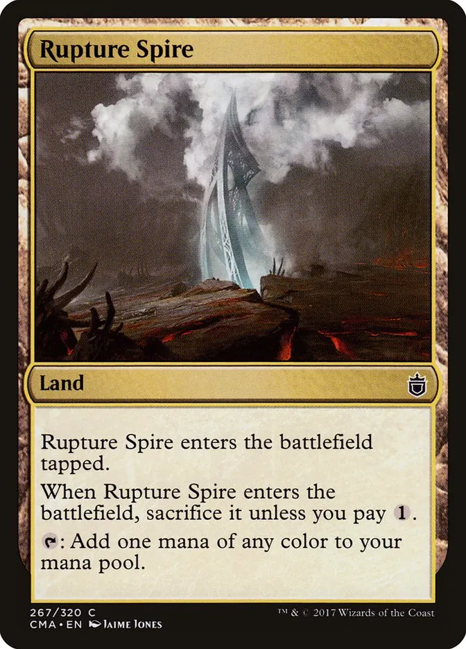 2017 Commander Anthology Rupture Spire common #267 common card image